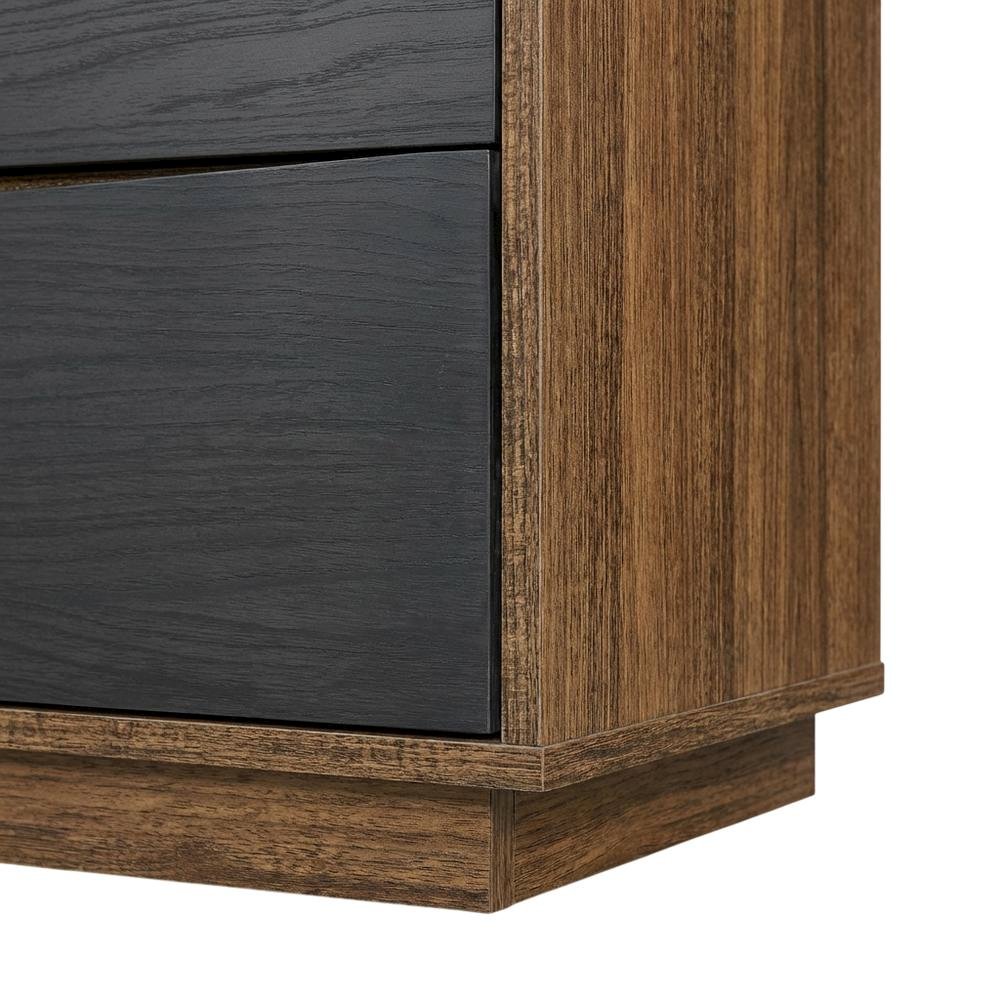 Kayner Dresser with Mirror - Charcoal