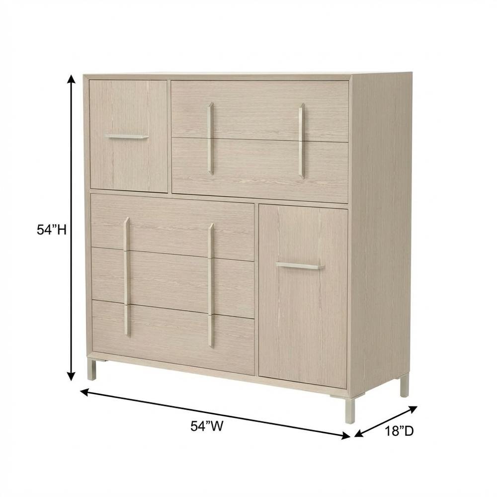 Lotus Bay 5-Drawer Chest - Sand