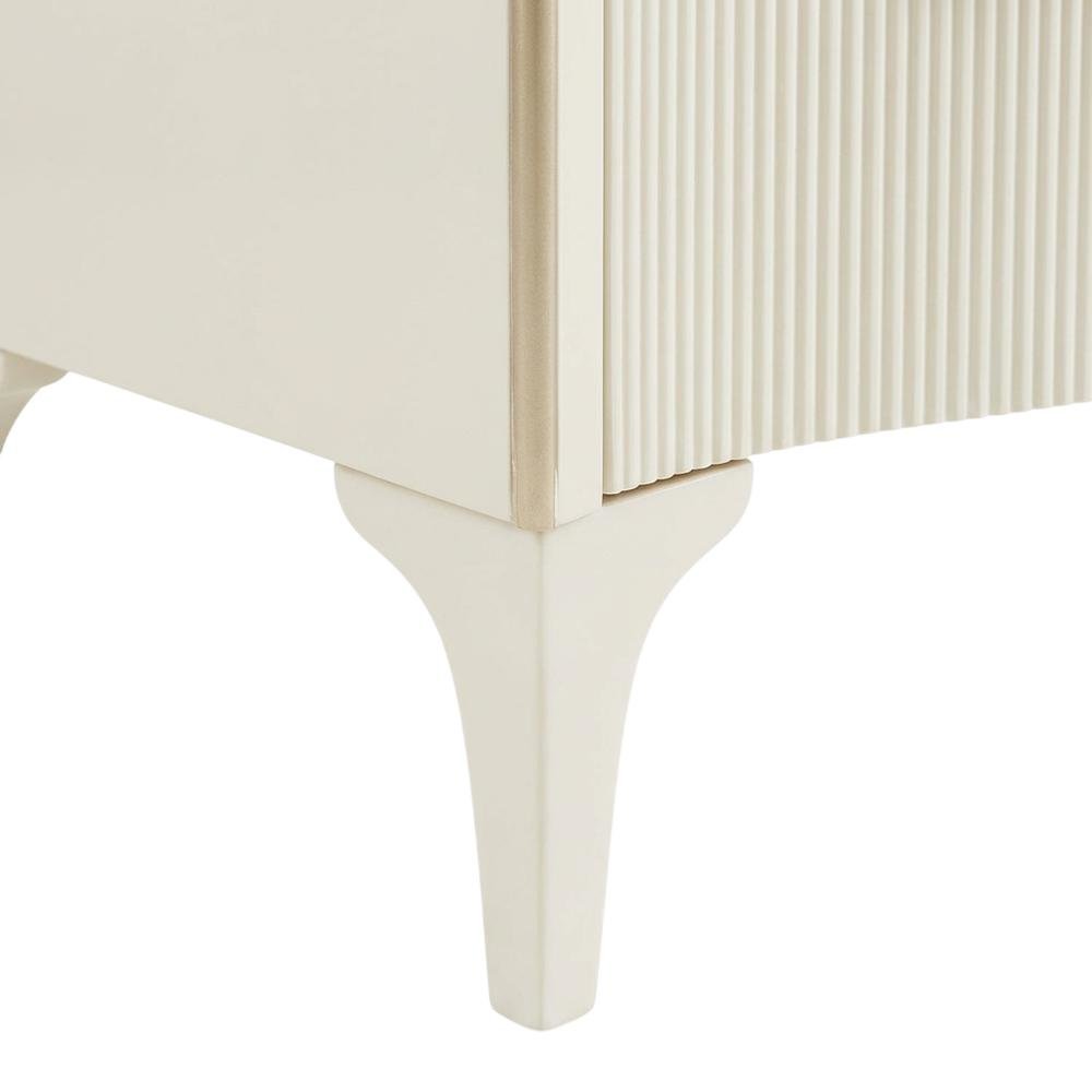La Marisia Dresser with Mirror - Creamy Pearl