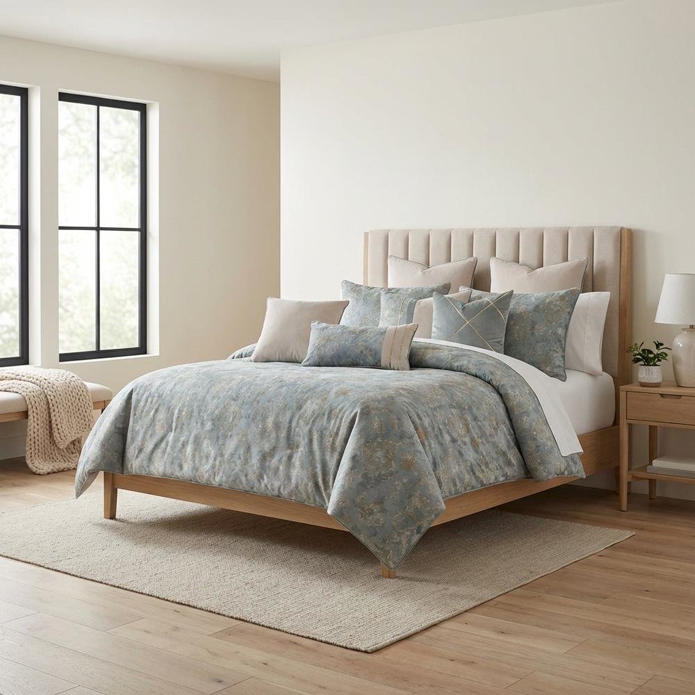 Debonair 10-Piece King Comforter Set - Mist