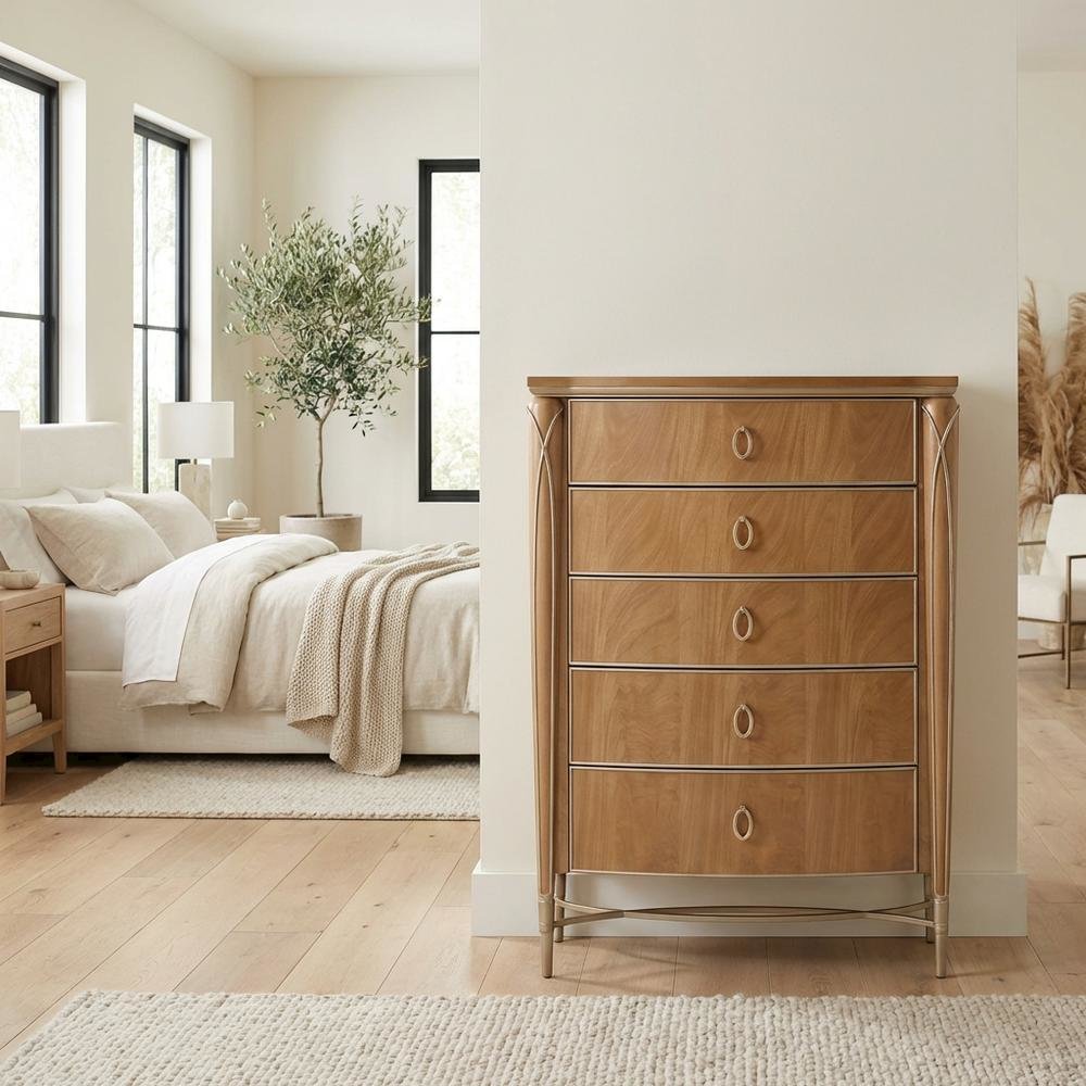Villa Cherie Highboy Chest - Caramel