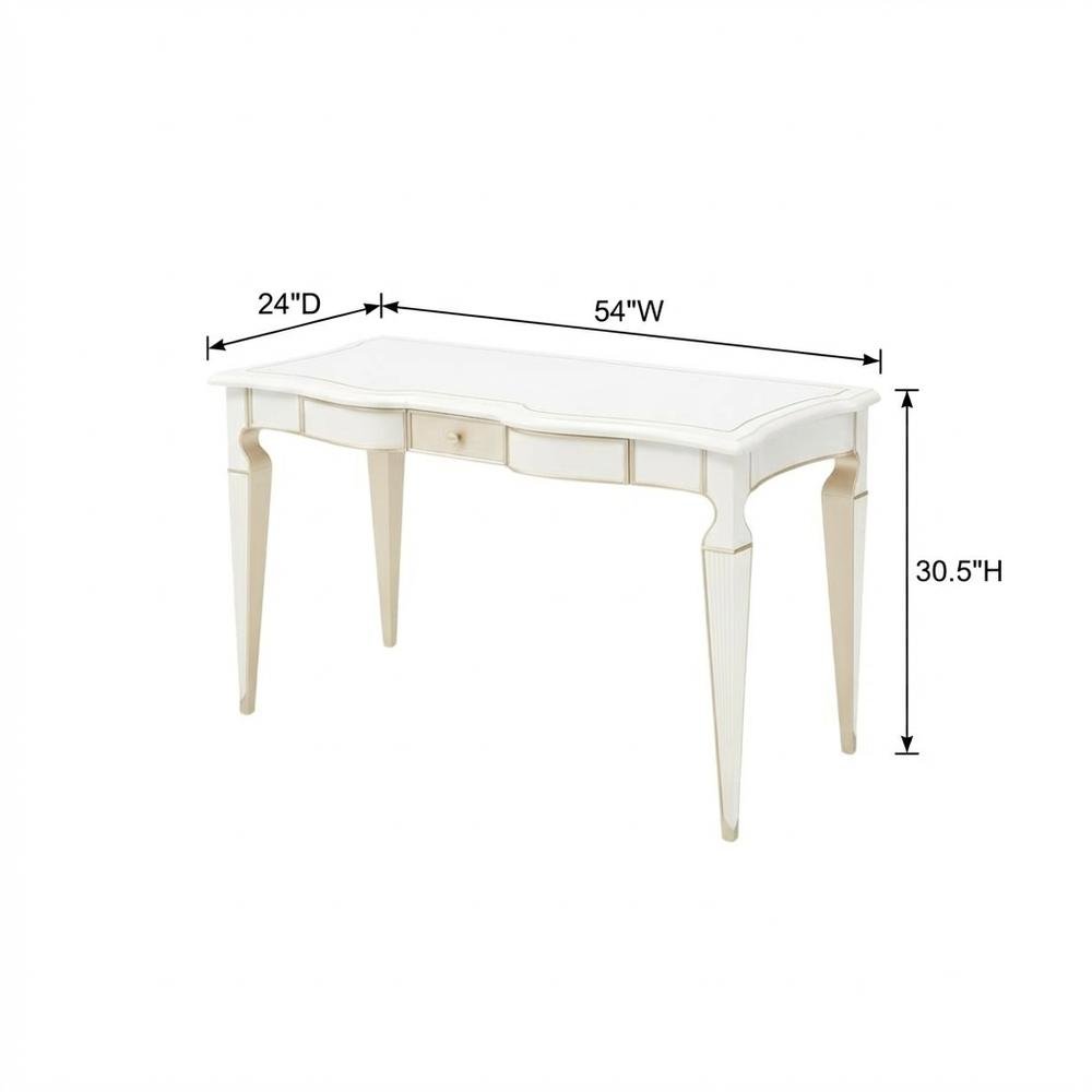 La Marisia Vanity Desk - Creamy Pearl