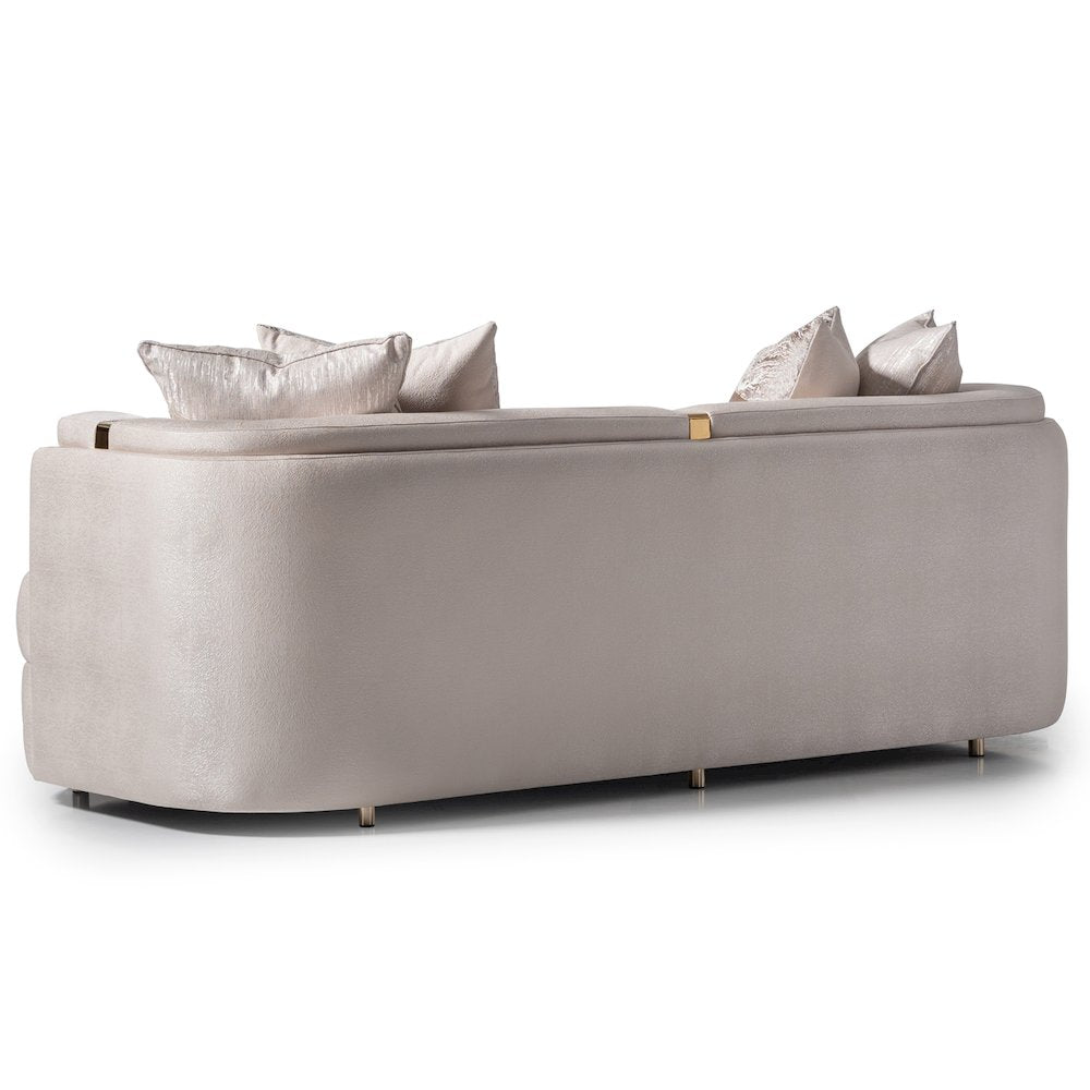 Carmela Sofa - Almond/Gold