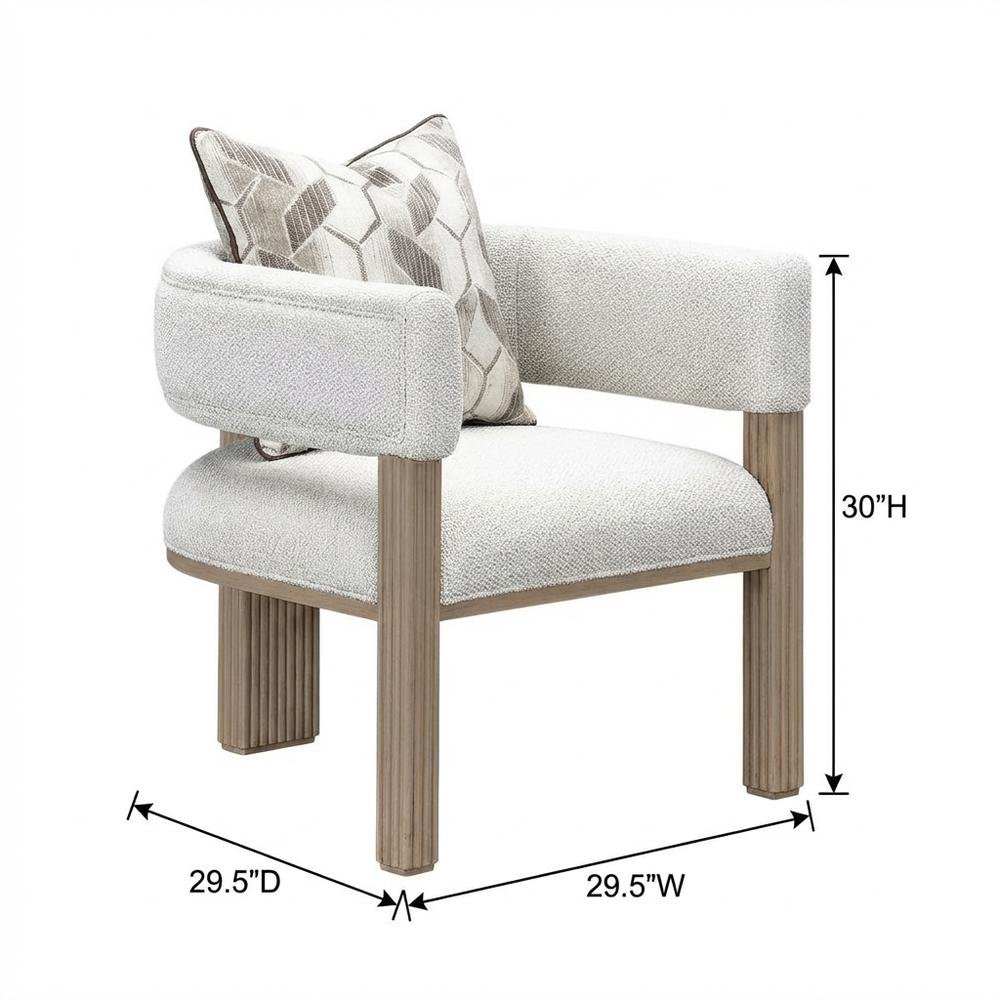 West Kensington Accent Chair - Buff/Seal Salt Caramel