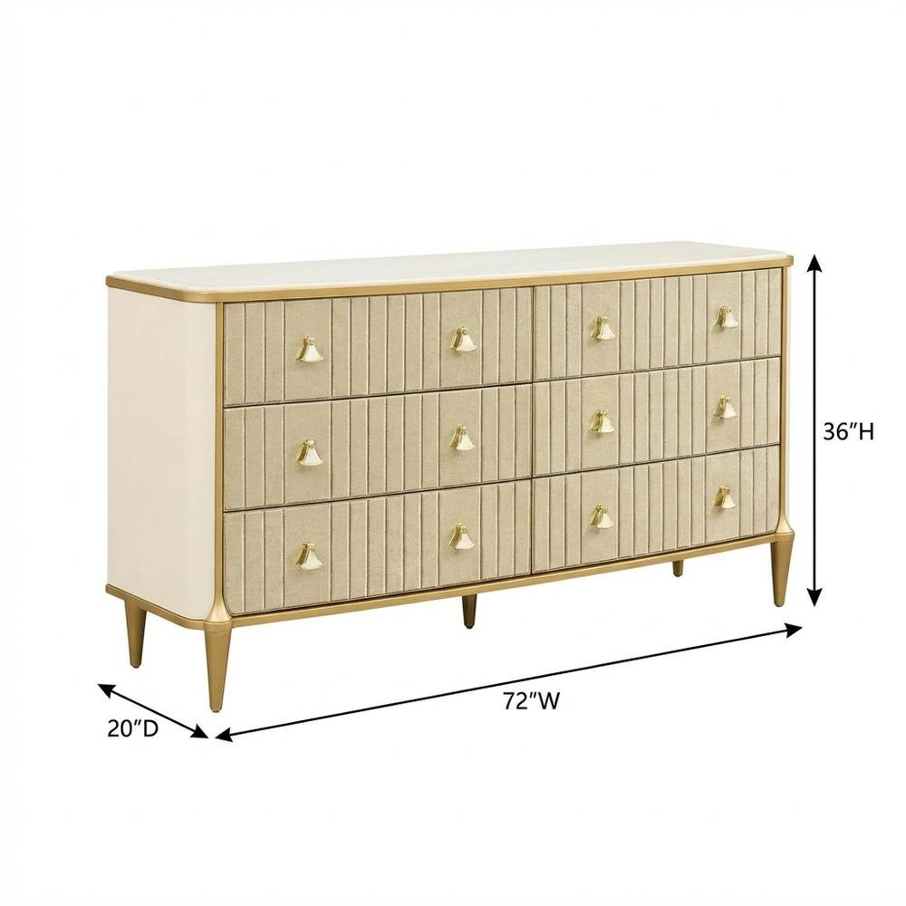 Scotts Square Dresser - Light Champagne