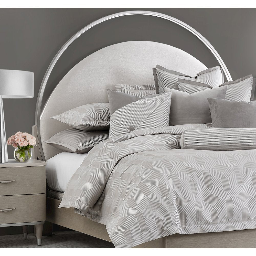 Nouveau 9-Piece Queen Duvet Set - Dove