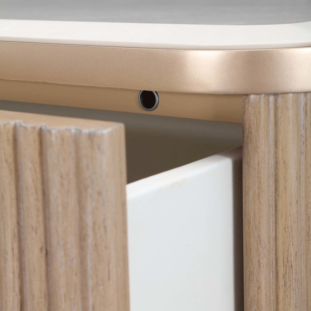 West Kensington 1-Drawer Nightstand - Sea Salt Caramel