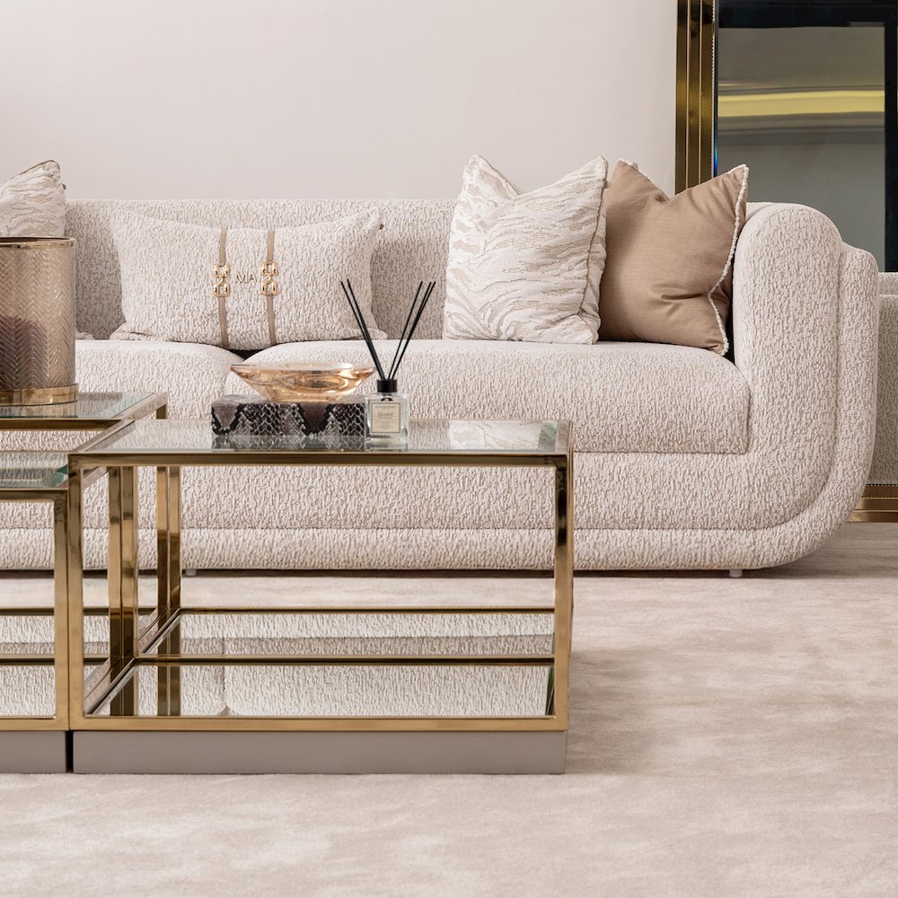 Savannah Breeze Tall Cocktail Table, Set of 2 - Bright Gold