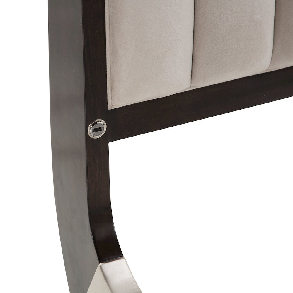 Paris Chic Cal. King Sleigh Bed - Espresso