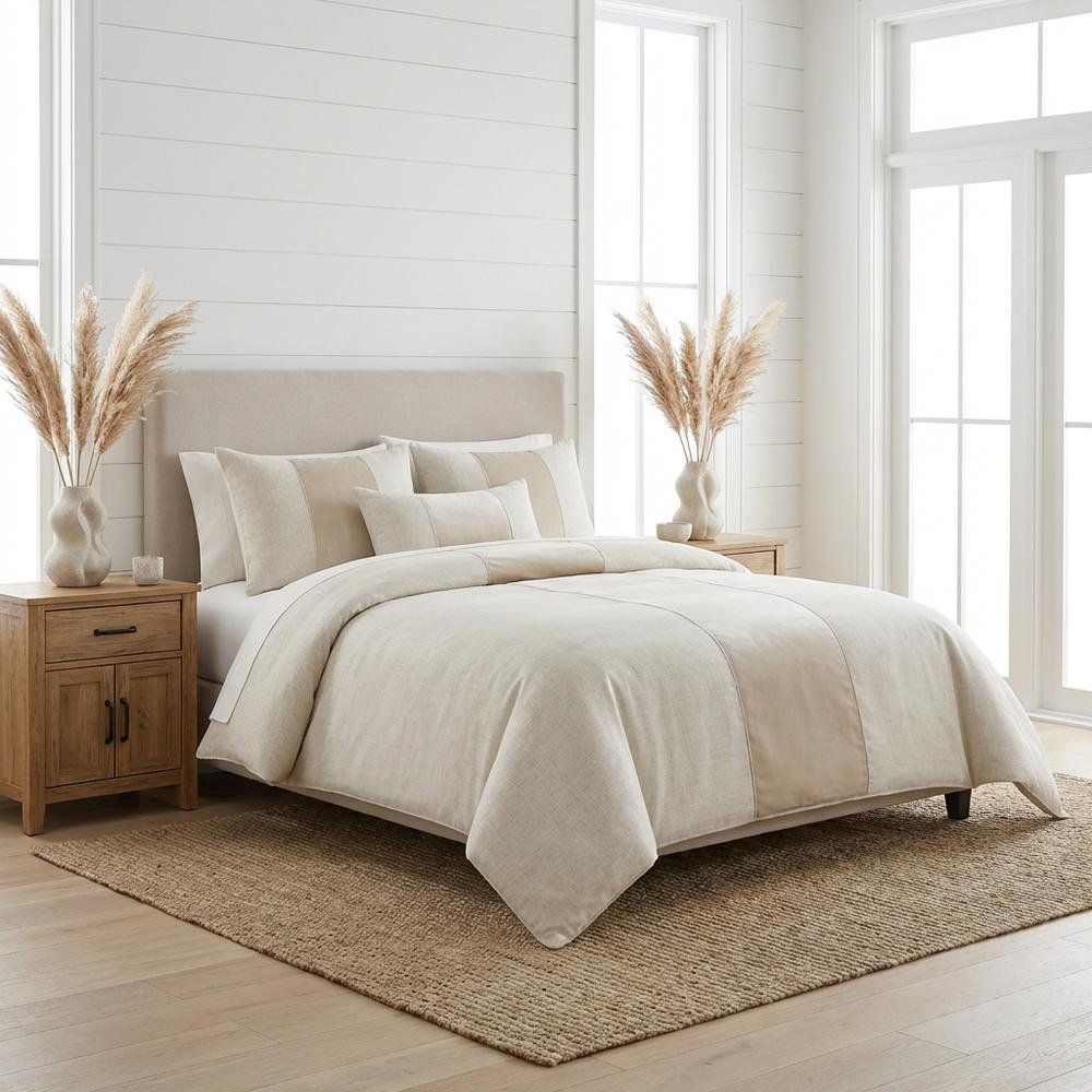Baldwin 3-Piece King Comforter Set - Cream