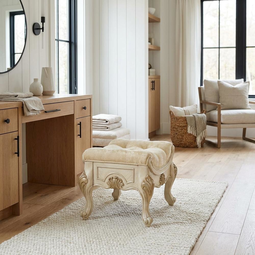 Platine de Royale Vanity Bench - Champagne