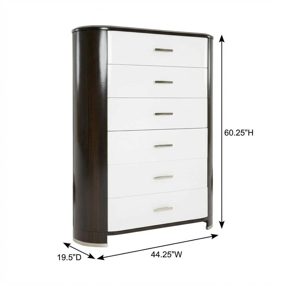 Paris Chic 6-Drawer Chest - Espresso