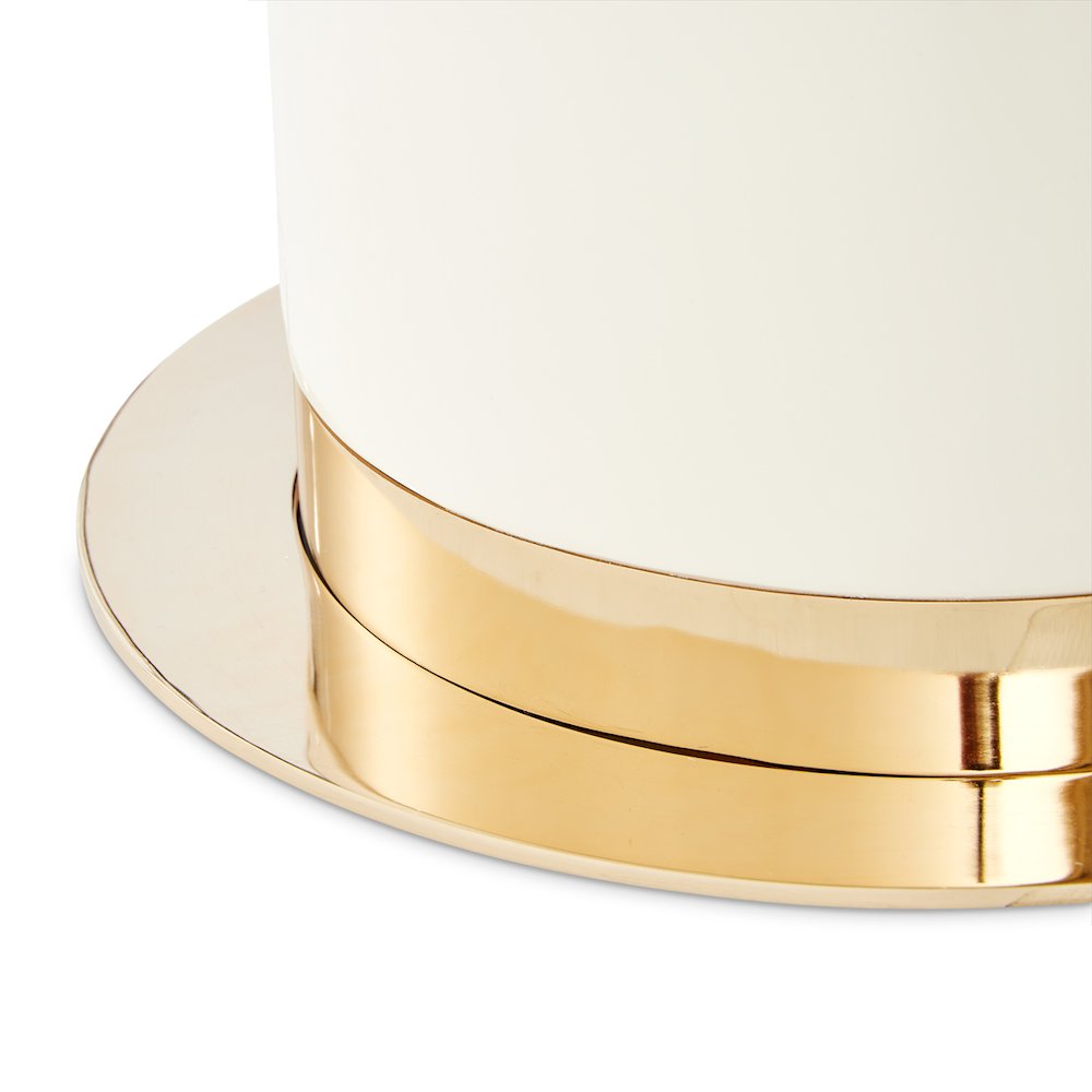 Lisbon Double Pedestal Dining Table - Silken Matte Cream