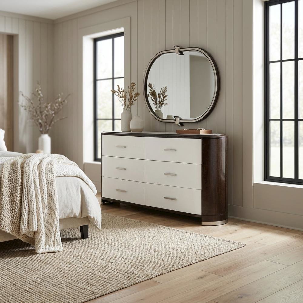 Paris Chic Dresser with Mirror - Espresso