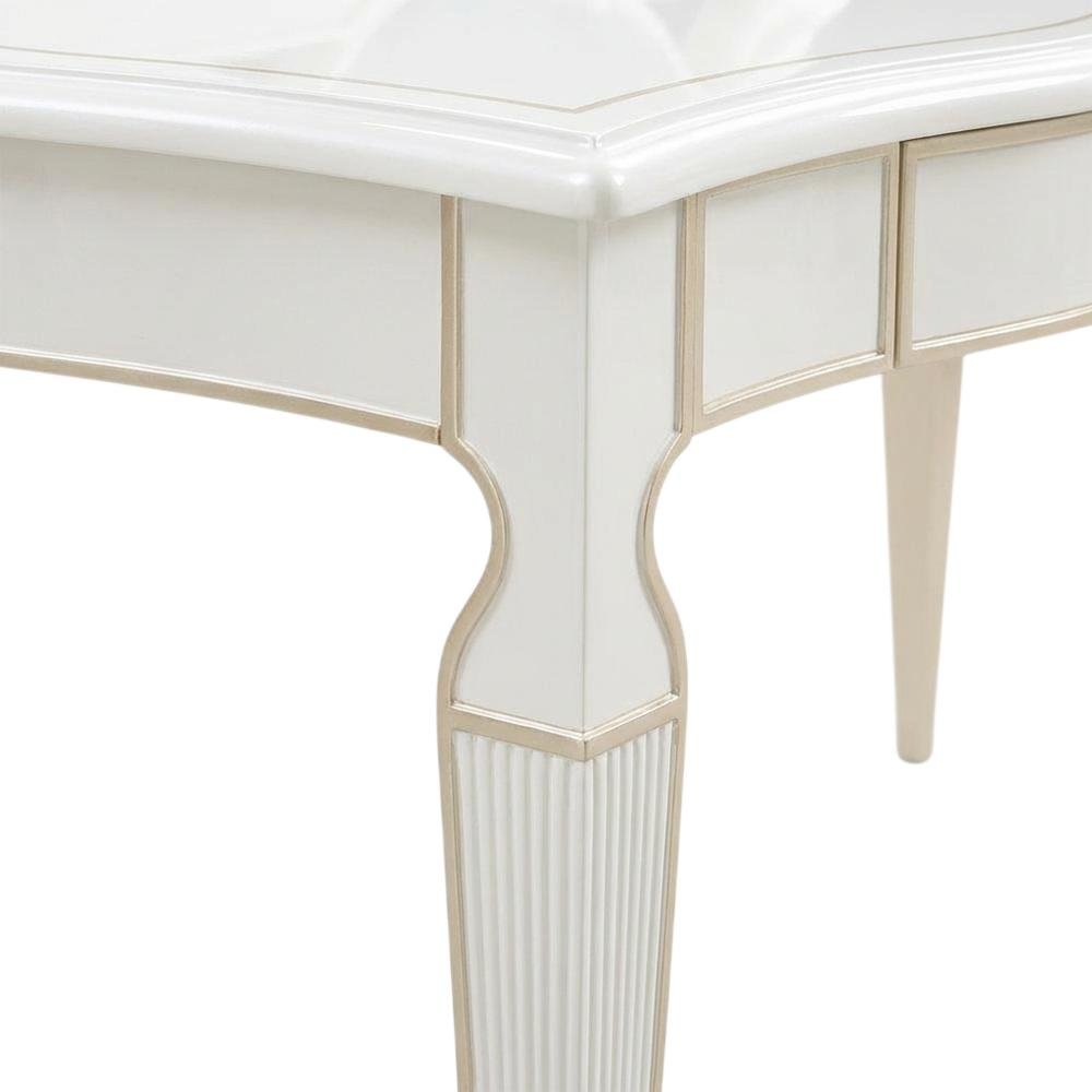 La Marisia Vanity with Mirror - Creamy Pearl
