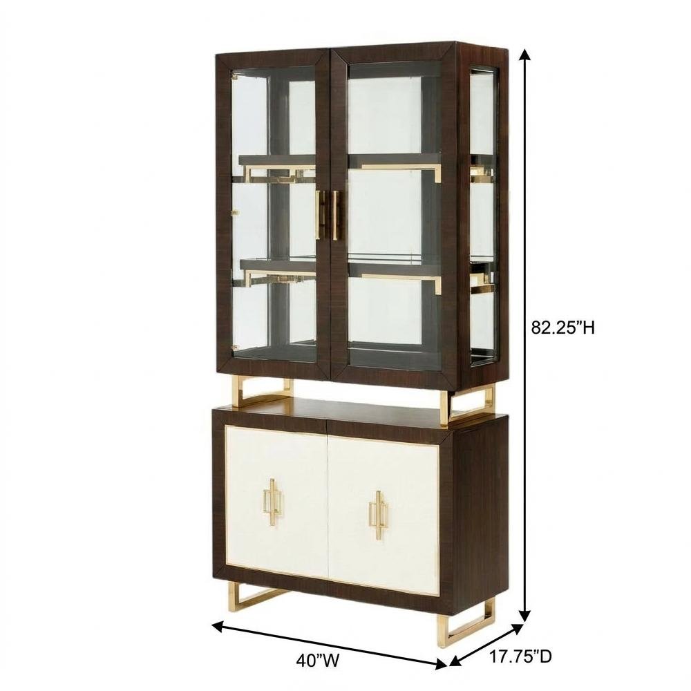 Belmont Place Display Cabinet - Espresso