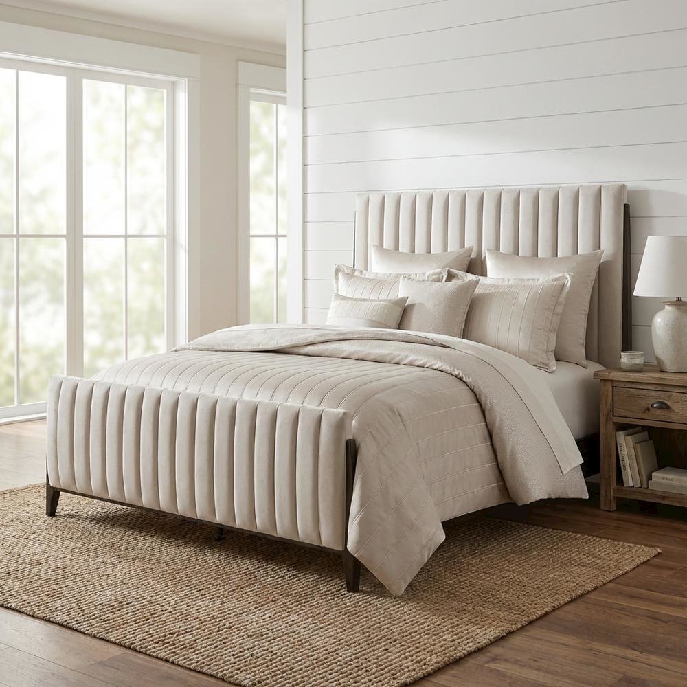 Skylar 10-Piece King Comforter Set - Champagne