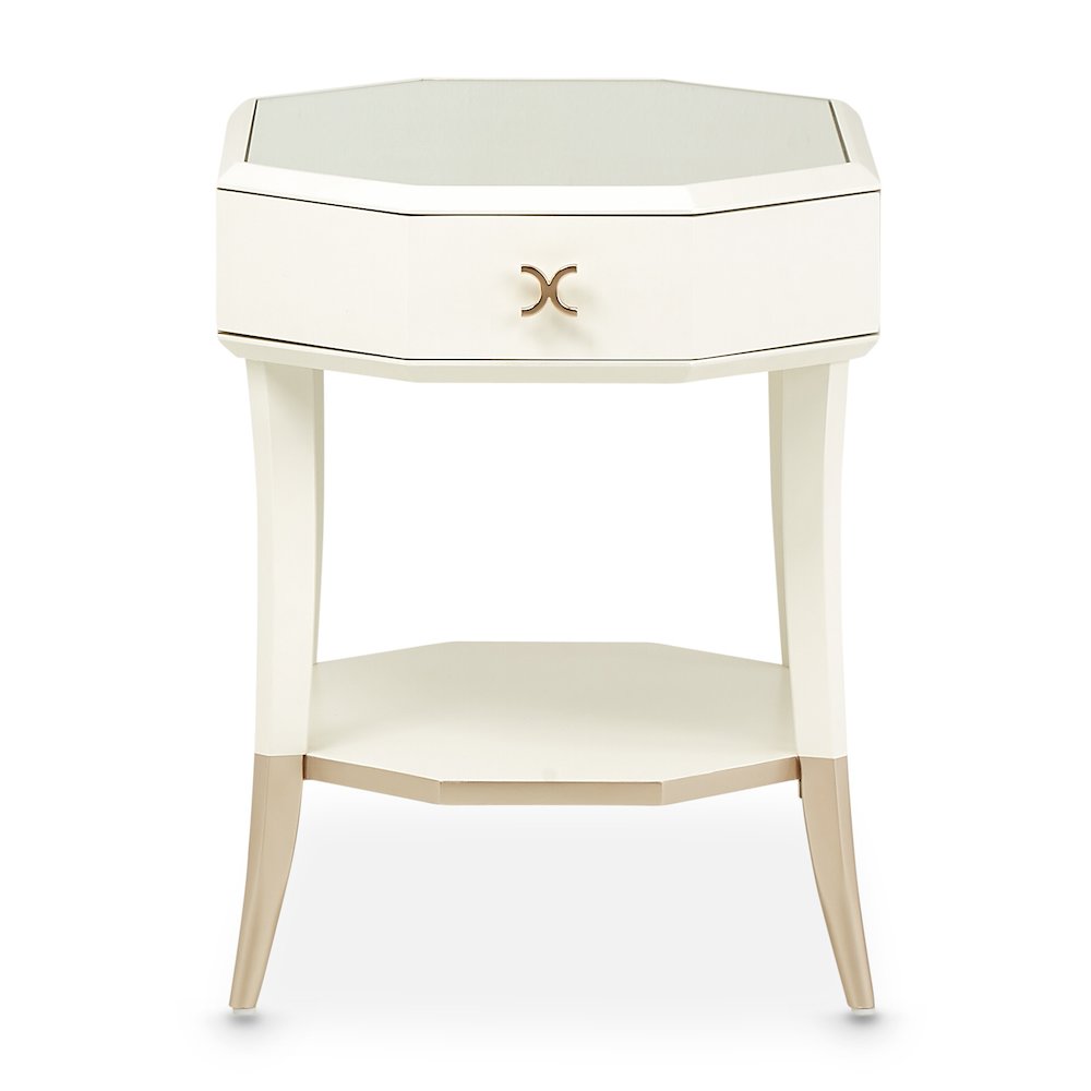 La Rachelle Octagonal End Table - Champagne