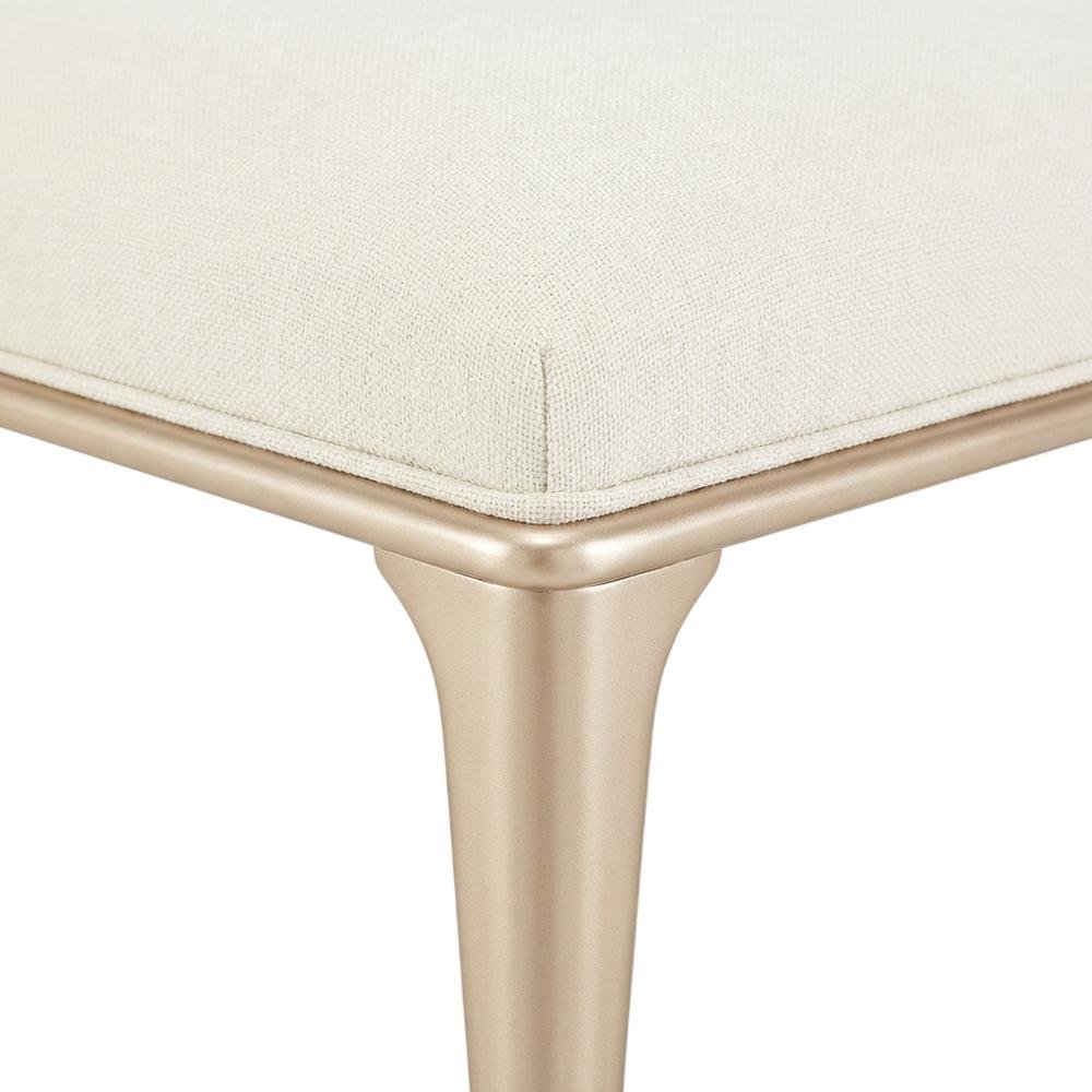 La Rachelle Bed Bench - Icicle/Champagne