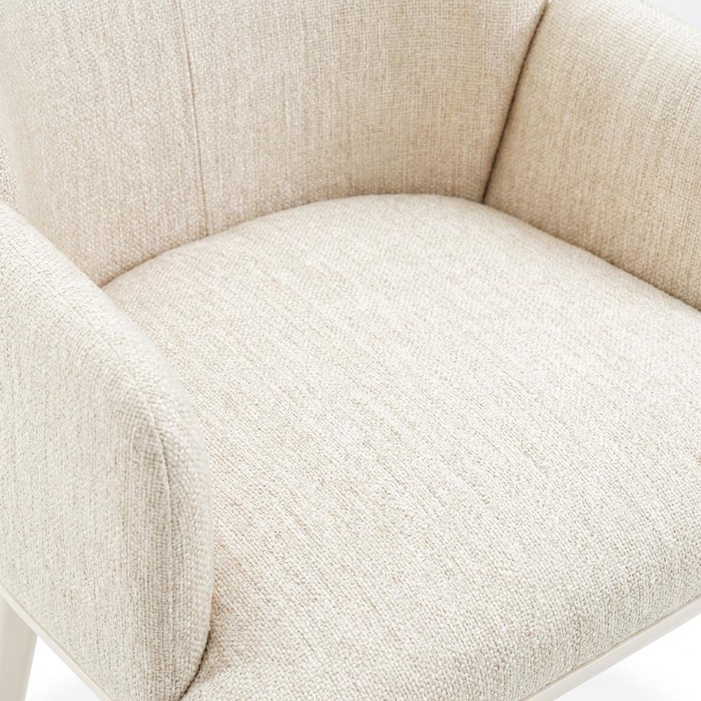 Lisbon Dining Arm Chair - Silken Matte Cream Qty 1