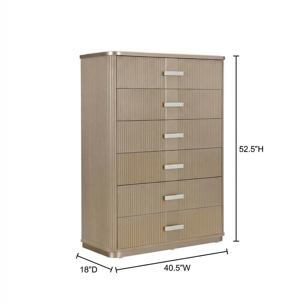 West Kensington Highboy Chest - Sea Salt Caramel