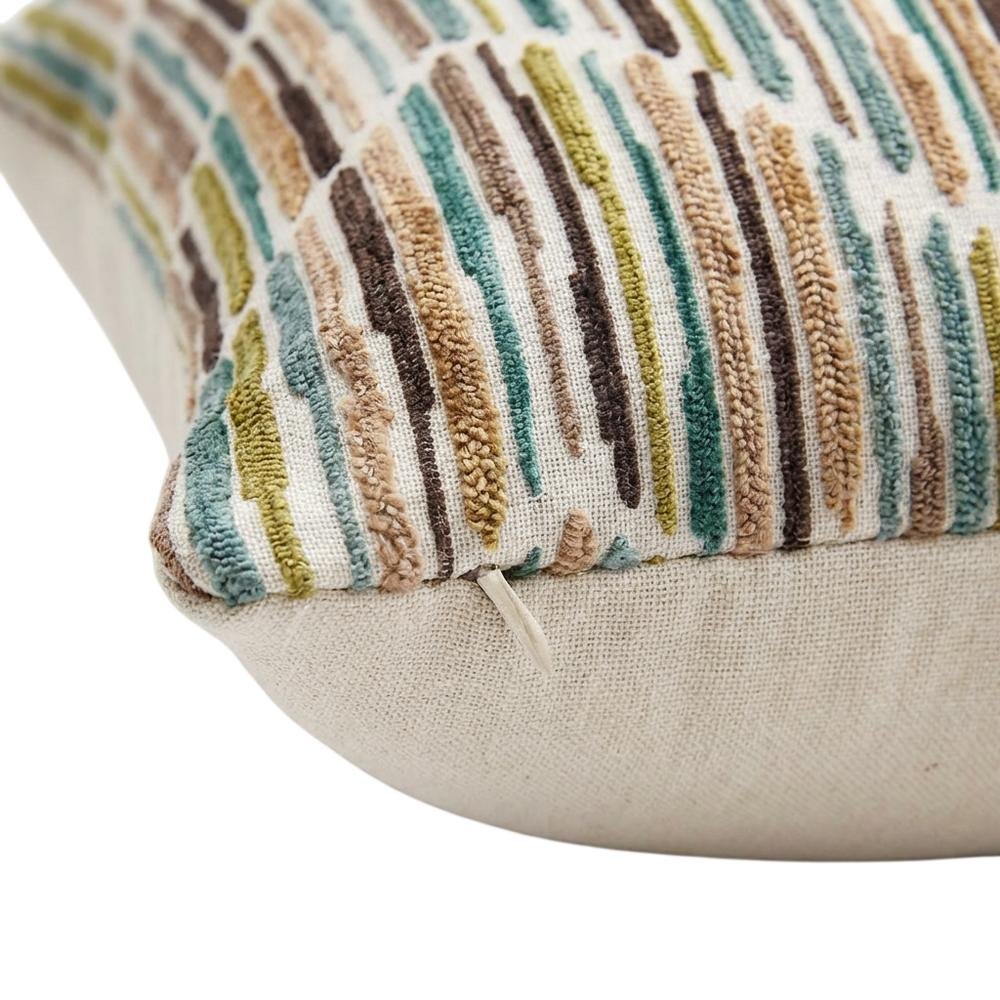 Eden Augusta 19" Square Throw Pillow, Set of 2 - Seagrass