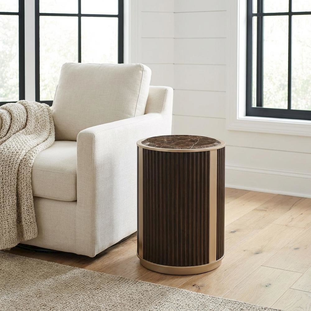 West Kensington Chairside Table - Medium Espresso
