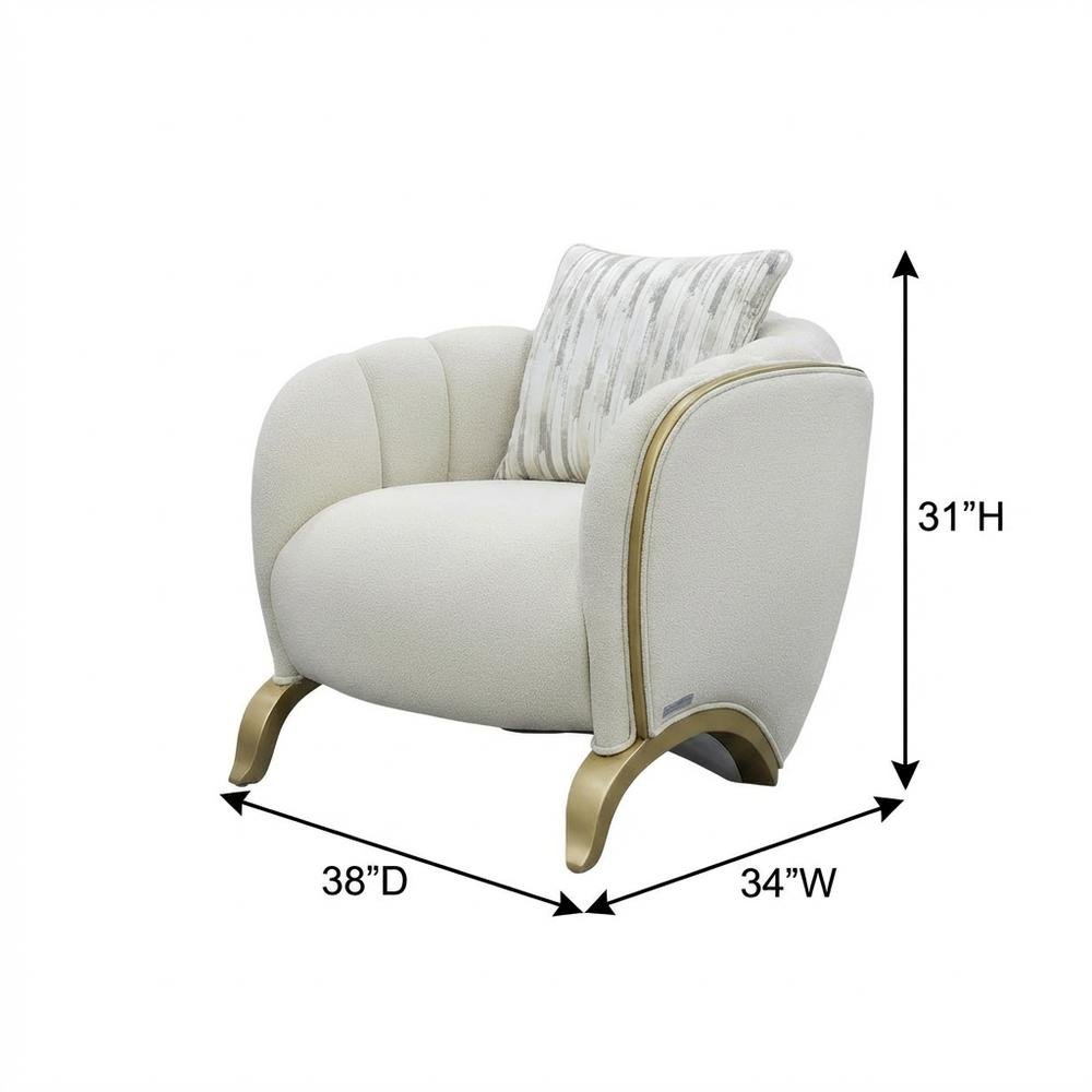 Scotts Square Matching Chair - Cornsilk/Light Champagne