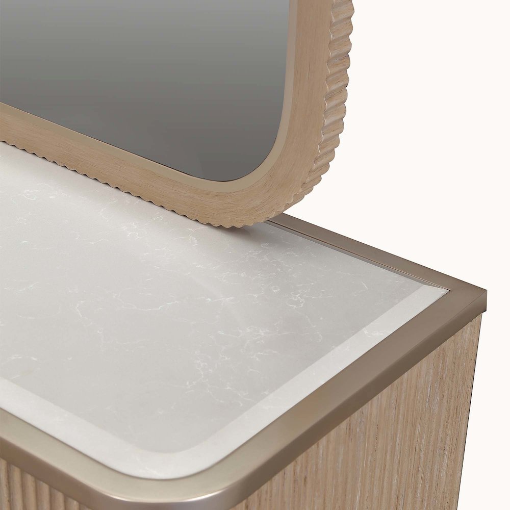 West Kensington Dresser with Mirror - Sea Salt Caramel