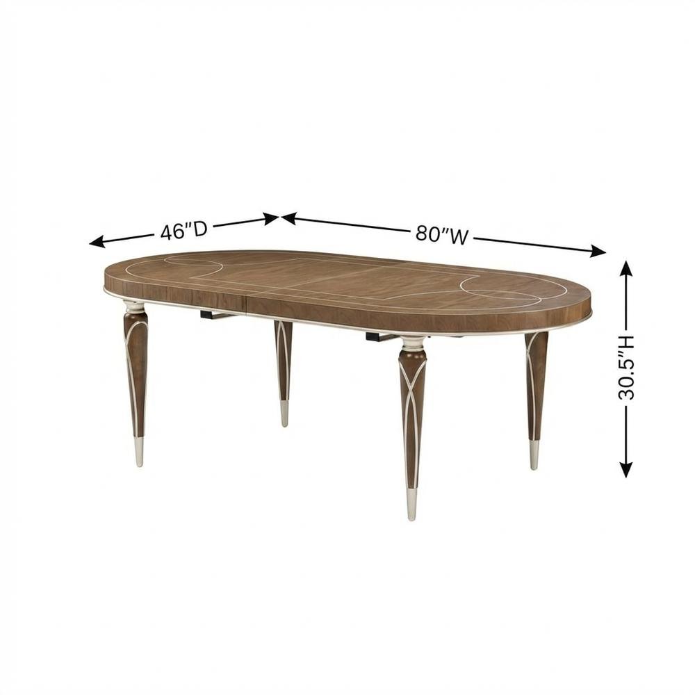 Villa Cherie Oval Dining Table - Hazelnut