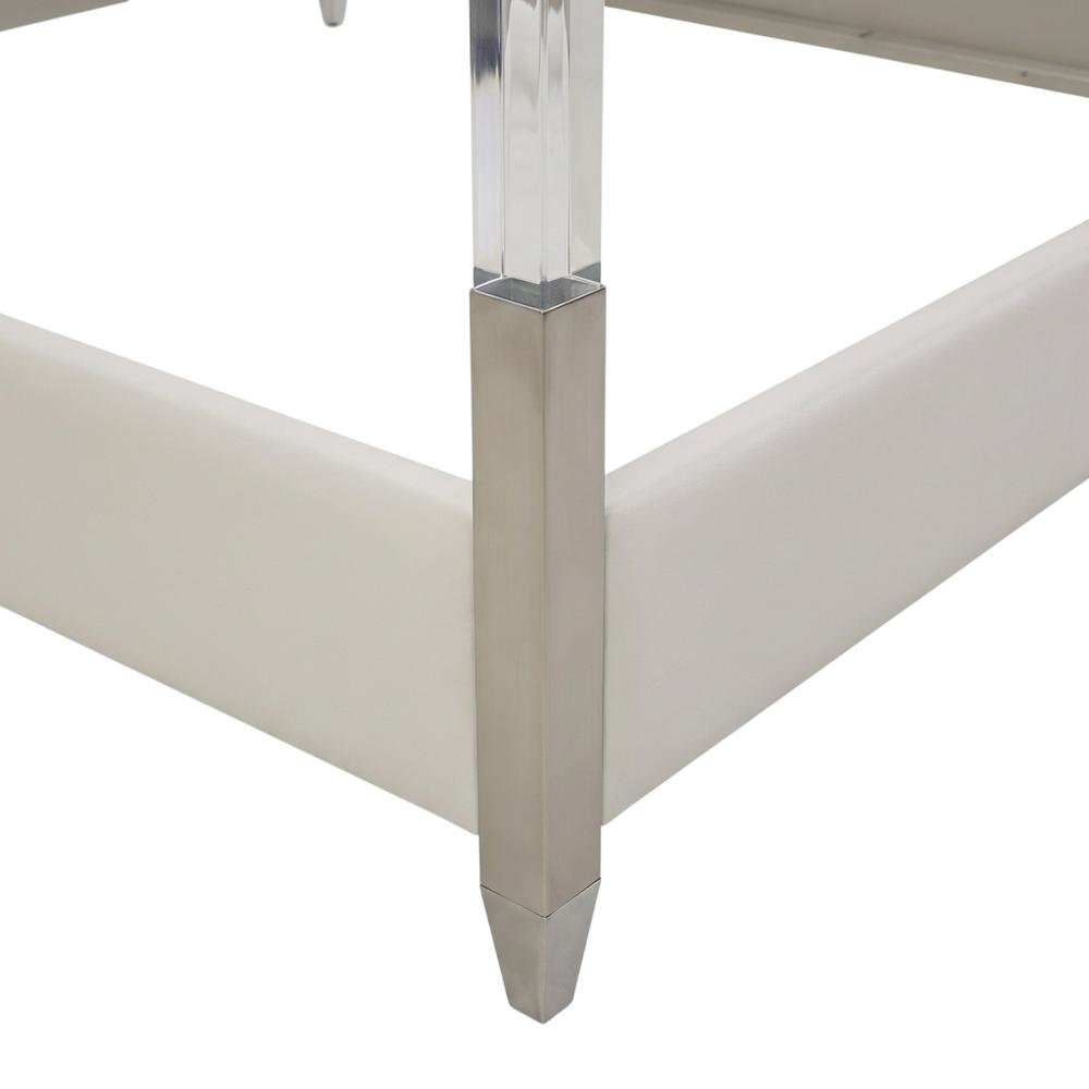 Penthouse Eastern King Canopy Bed - Ash Gray