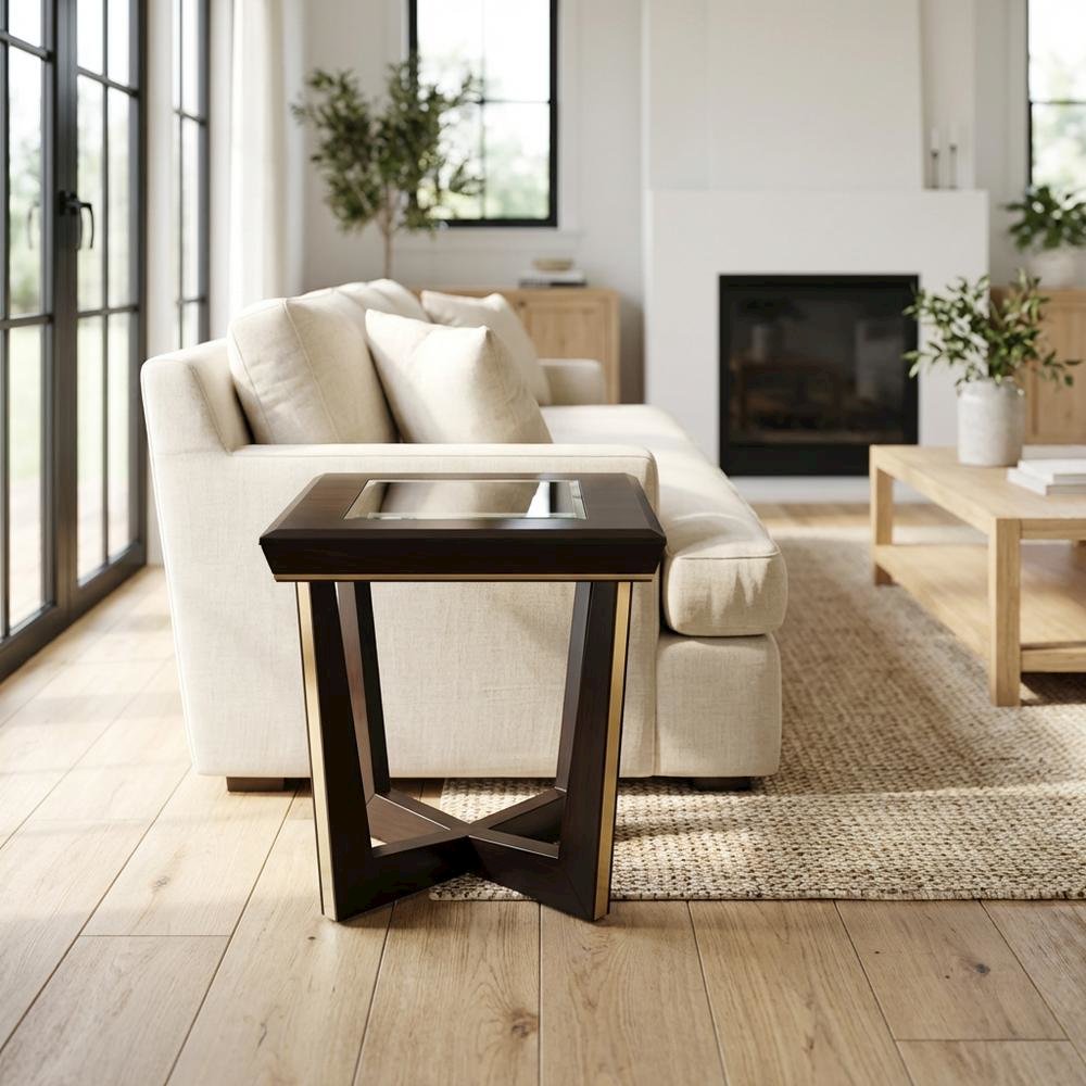 Belmont Place End Table - Espresso