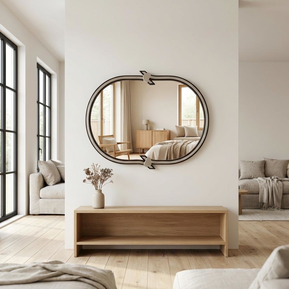 Paris Chic Wall Mirror - Espresso