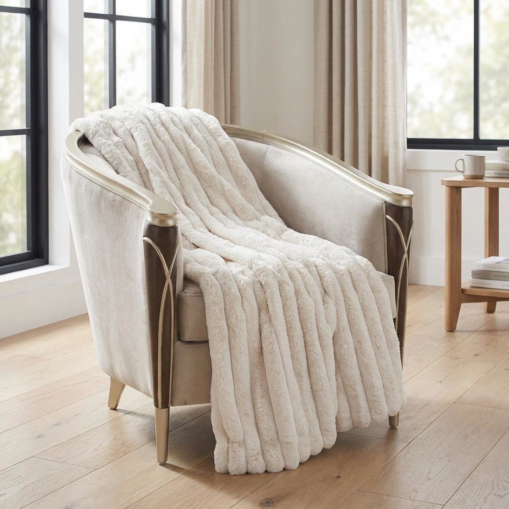 Parker 52"x72" Throw - Cream