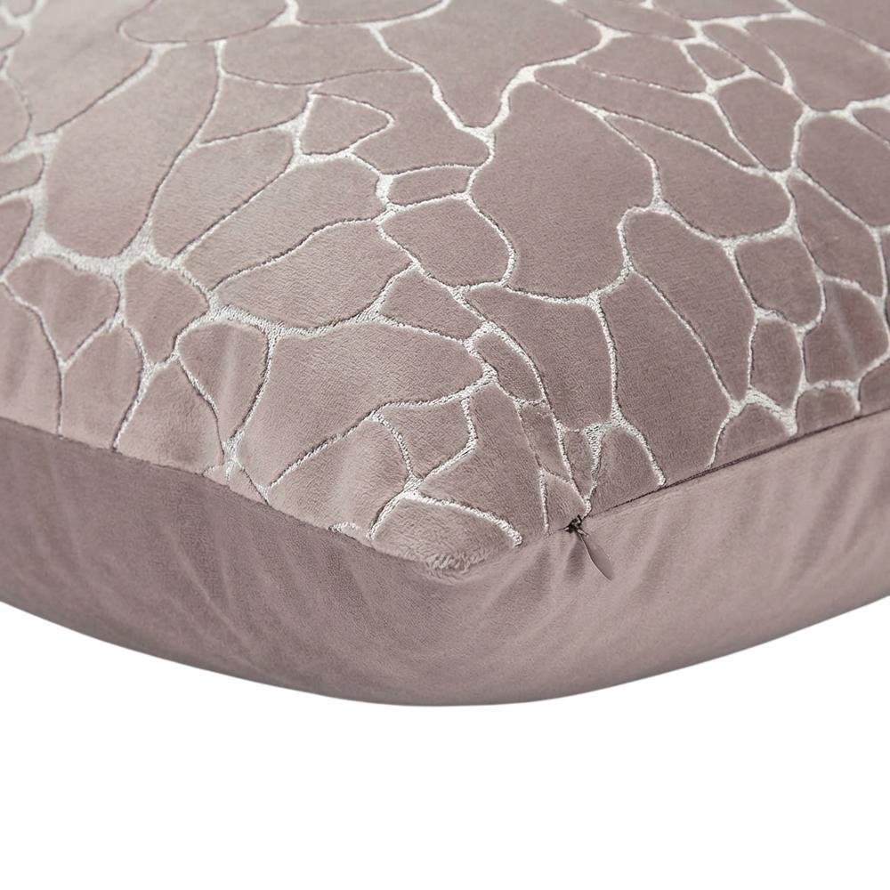 GLAMtastic Crackle 22" Square Pillow, Set of 2 - Fog