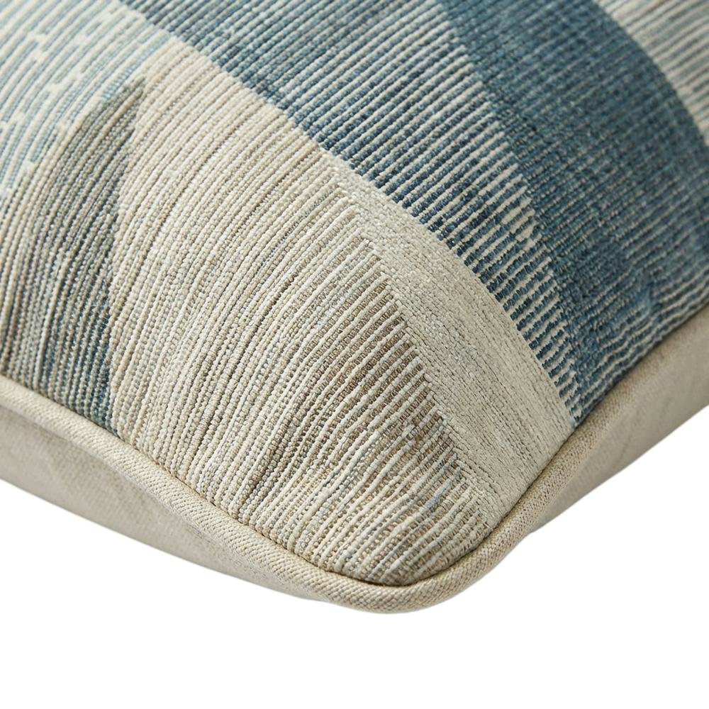 Renue Jetson 19" Velvet Throw Pillow, Set of 2 - Mineral Blue