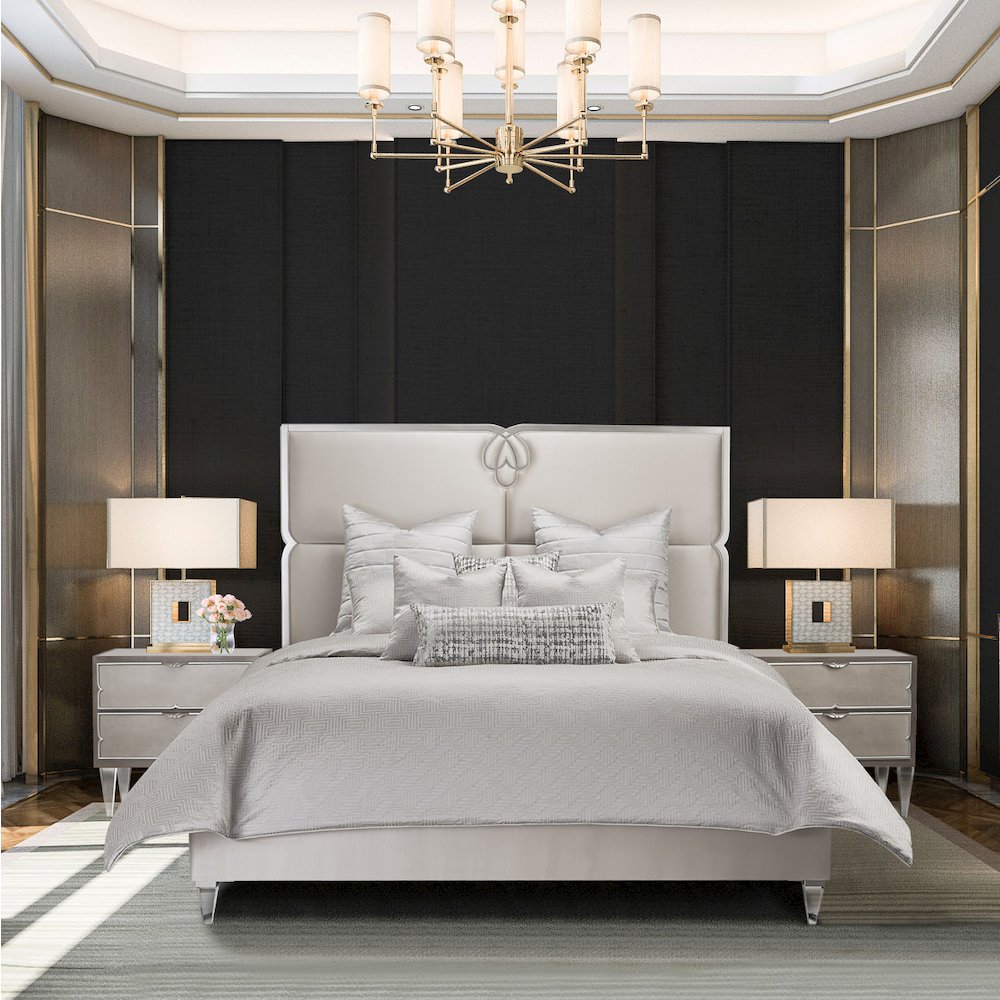 Casey 9-Piece Queen Comforter Set - Platinum