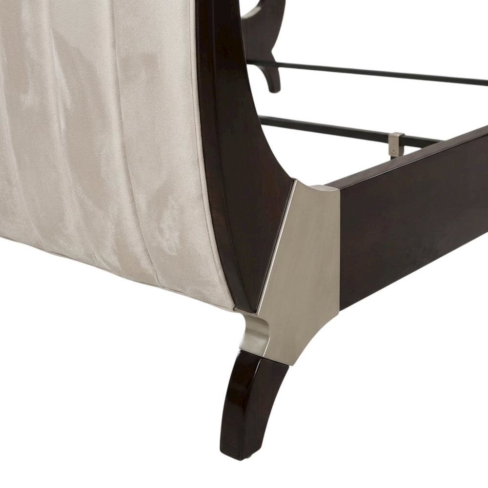 Paris Chic Eastern King Sleigh Bed - Espresso