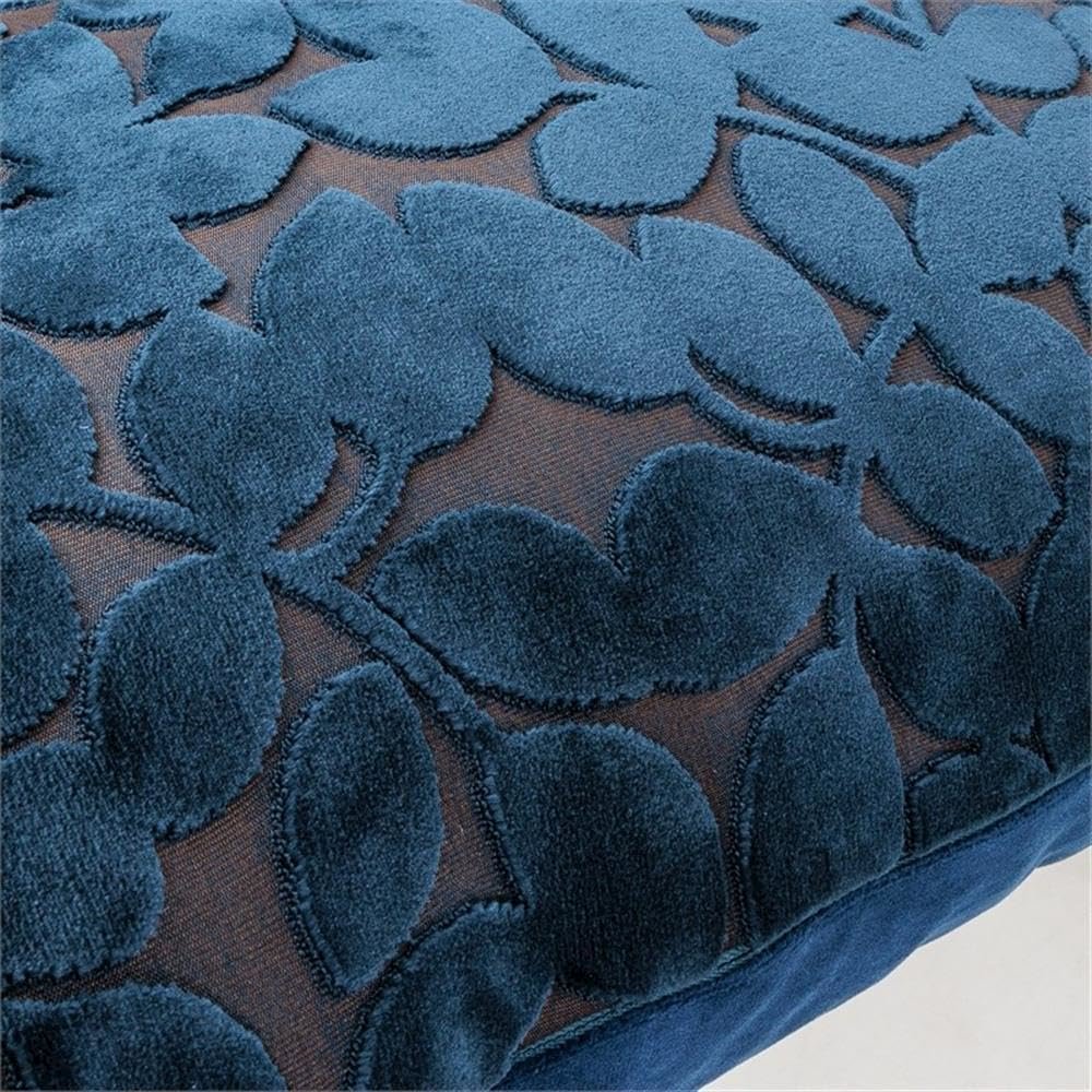 Blue My Mind Larkin 19" Square Velvet Pillow, Set of 2 - Sapphire