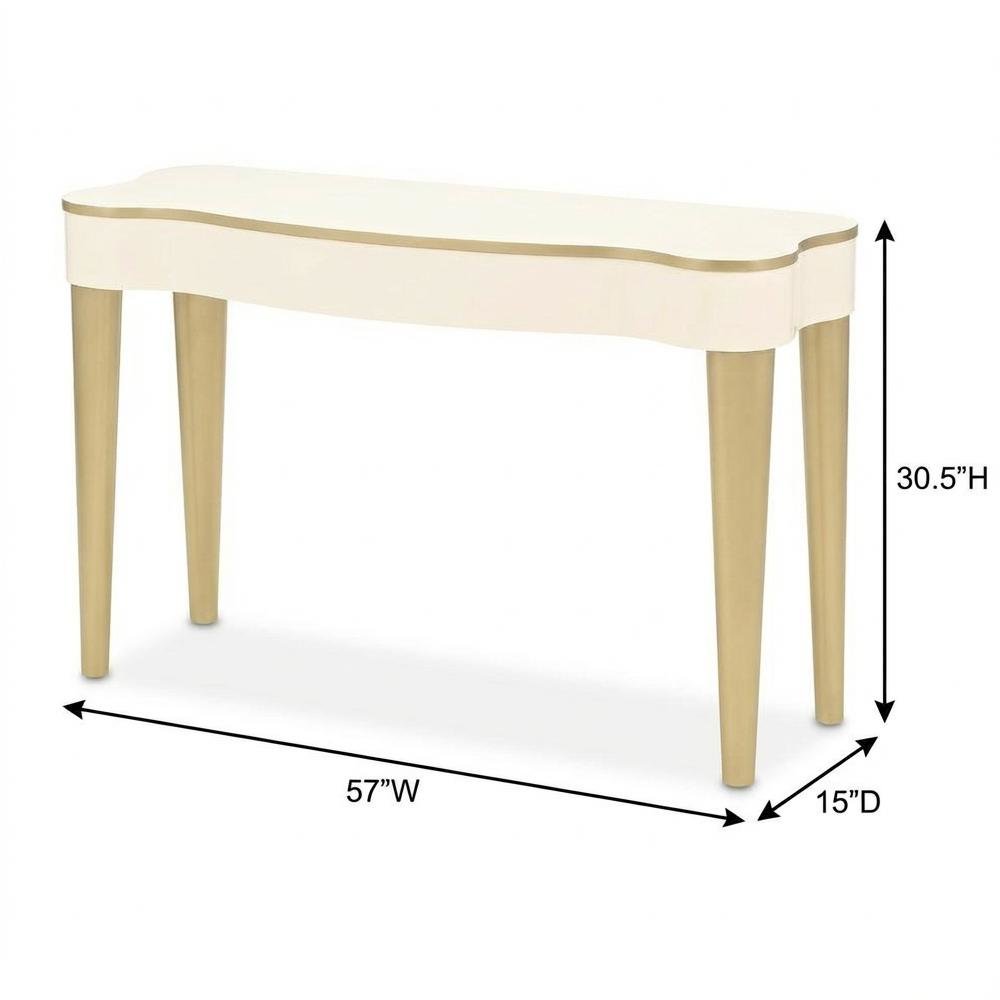 La Terrazza Console Table - Creamy Pearl