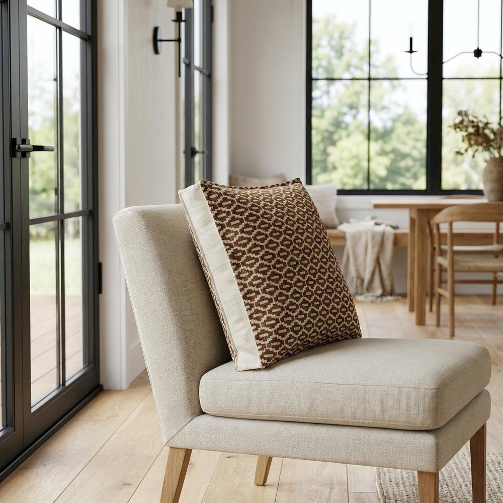 Sundance Zimmer 17" Box Pillow - Espresso