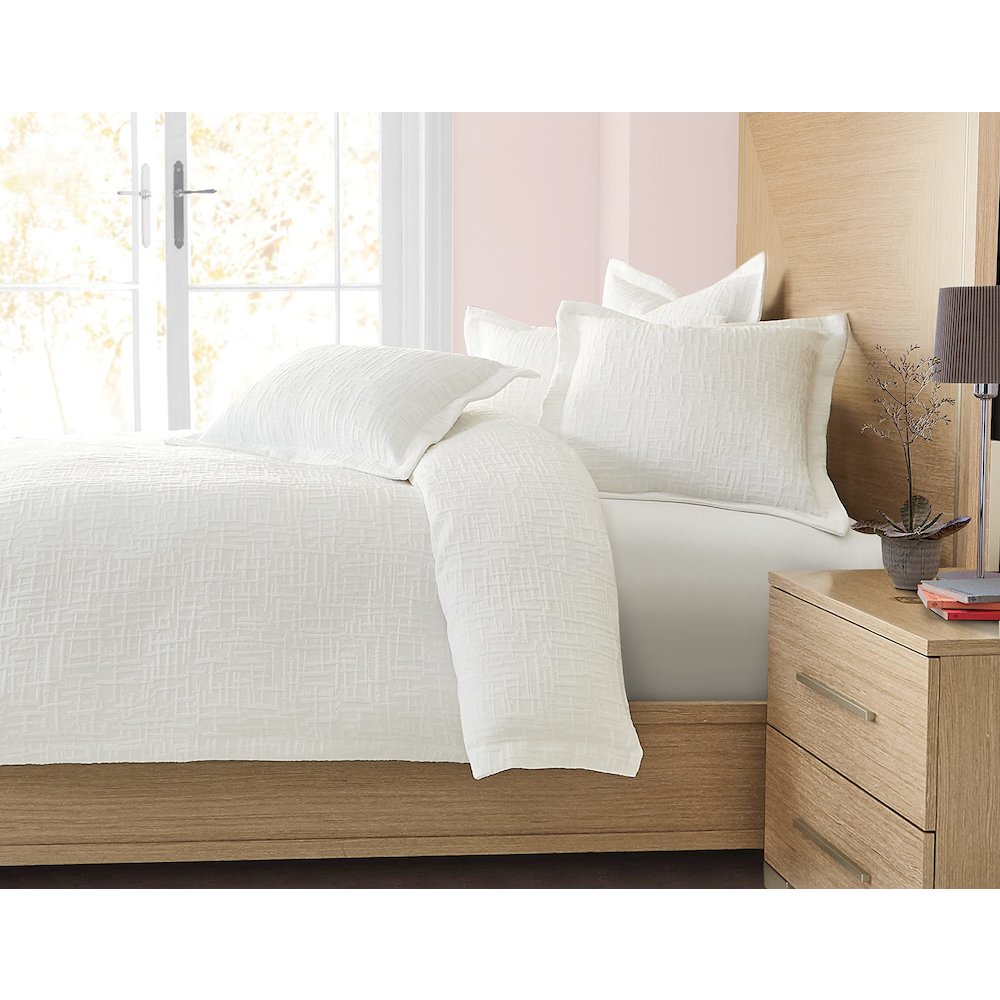 Hillton 5-Piece Queen Duvet Set - White