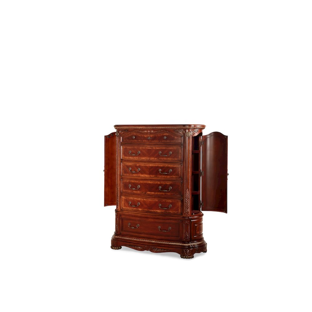 Cortina 6-Drawer Chest - Honey Walnut