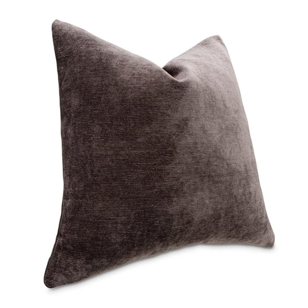 The Smith 20" Square Chenille Pillow, Set of 2 - Graphite