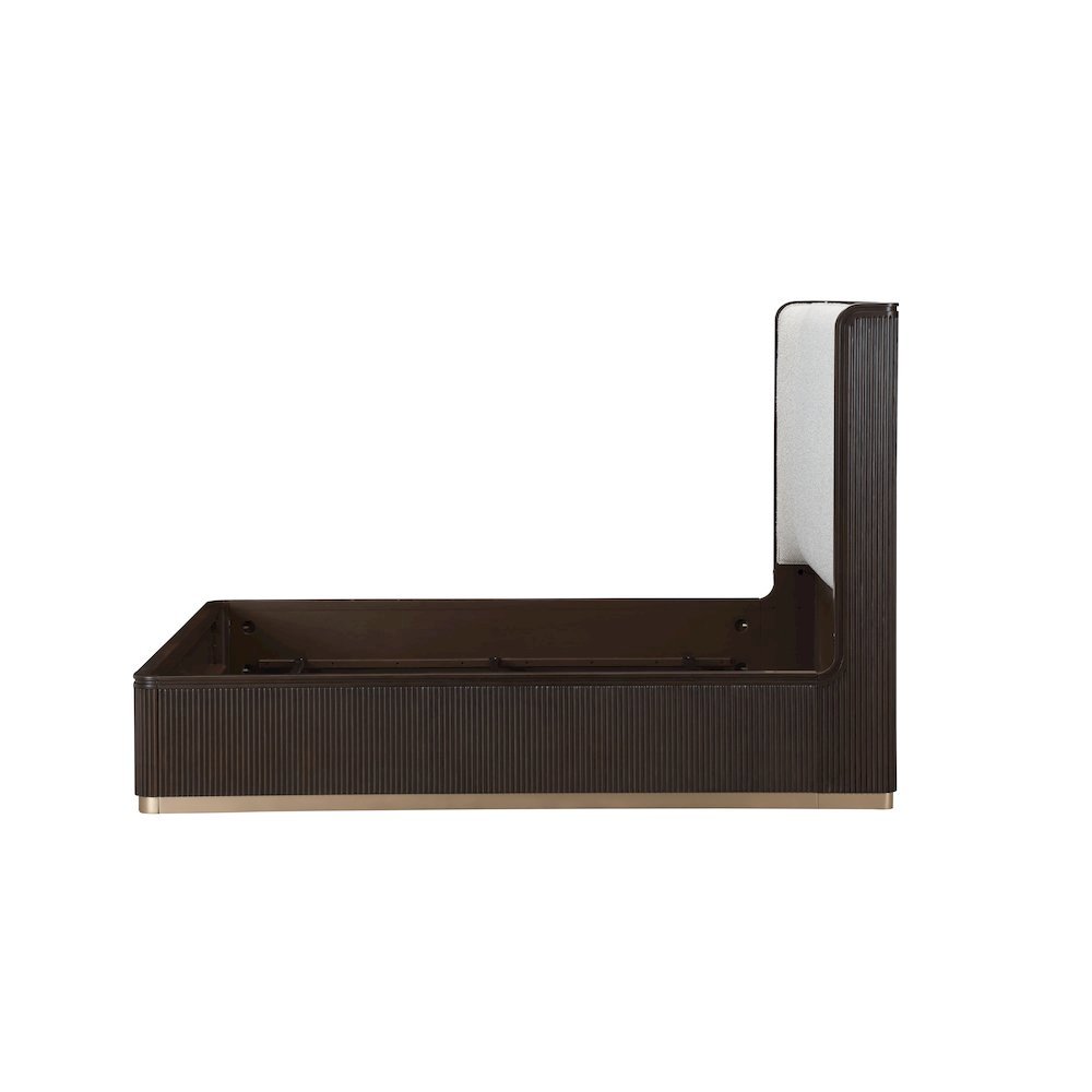 West Kensington Eastern King Bed - Buff/Medium Espresso