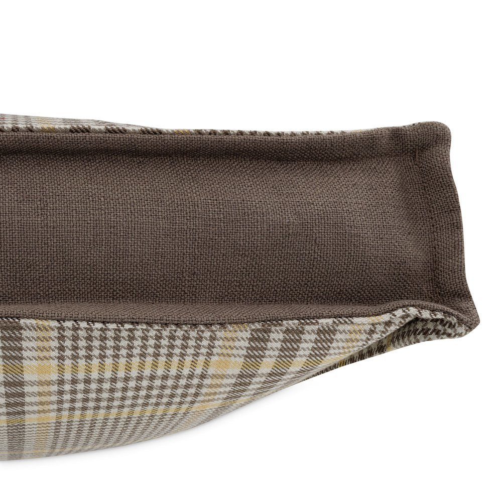 Newport Leeds 17" Plaid Throw Pillow, Set of 2 - Pewter