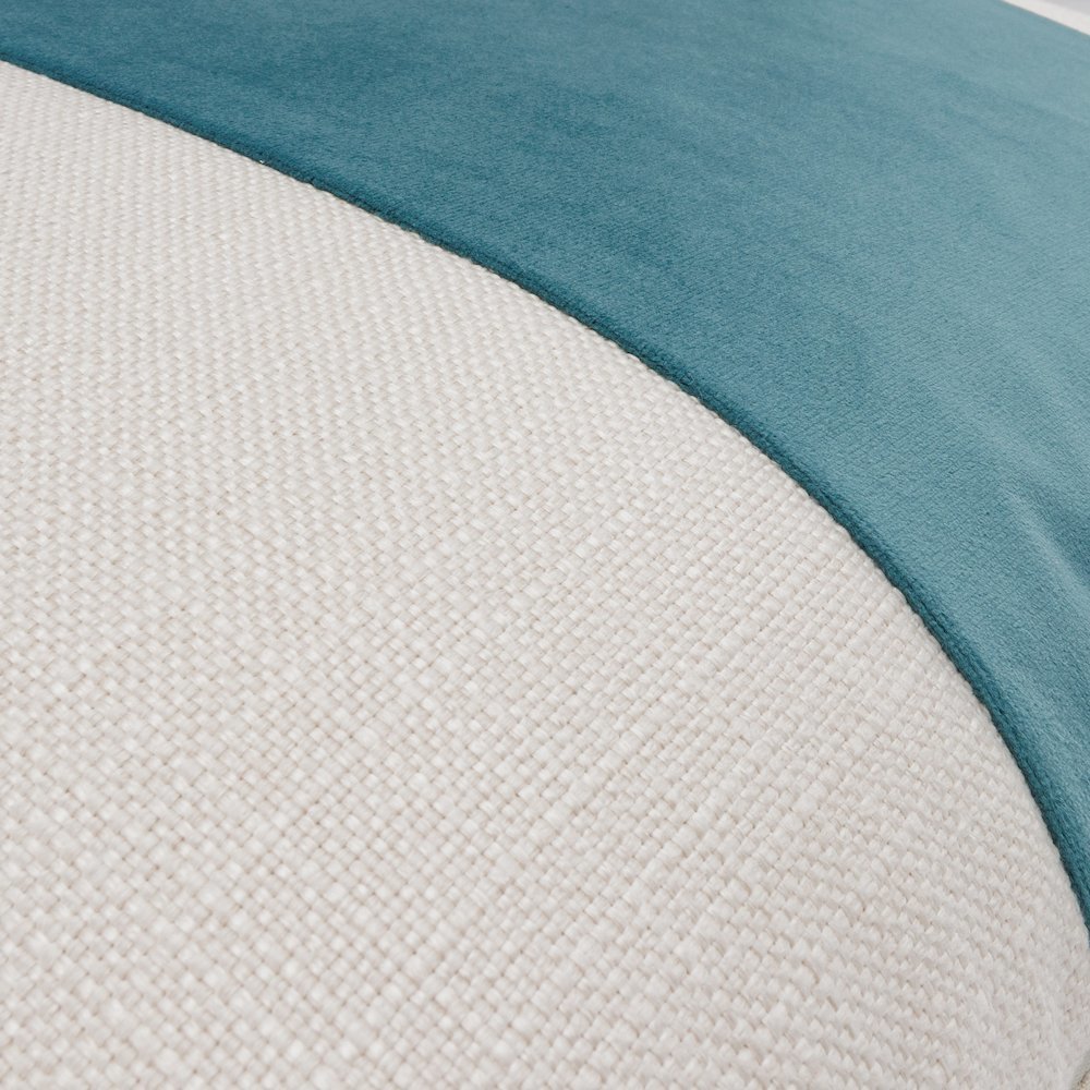 Caleb 21" Square Throw Pillow, Set of 2 - Cloud/Peacock