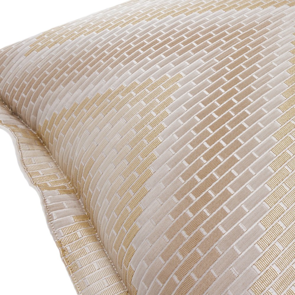GLAMtastic Infinity 22" Flange Pillow, Set of 2 - Gold
