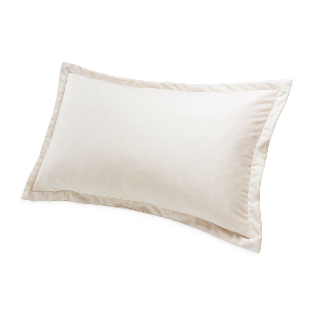 Conner 13" x 22" Oblong Velvet Pillow, Set of 2 - Cloud