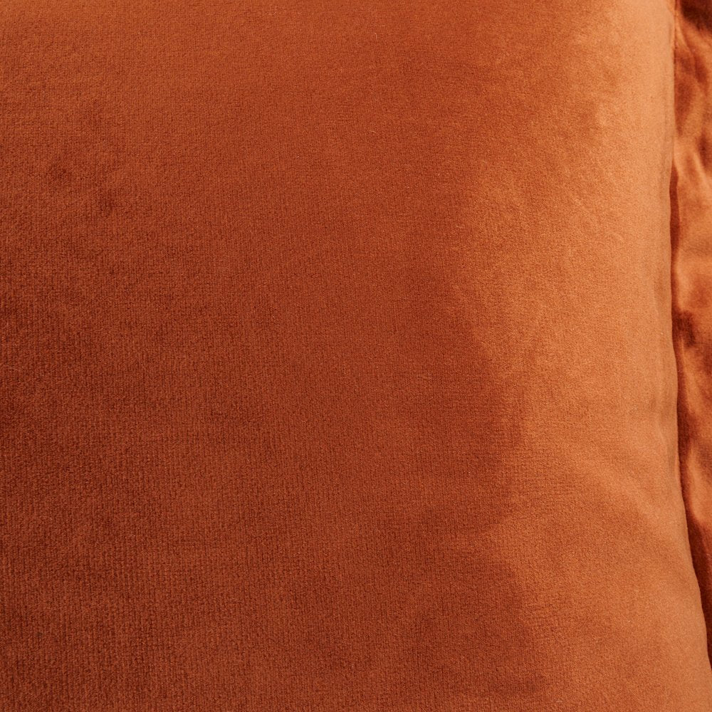 Conner 13" x 22" Oblong Velvet Pillow, Set of 2 - Paprika